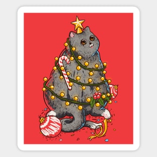 Christmas Cat or Christmas Tree? Magnet